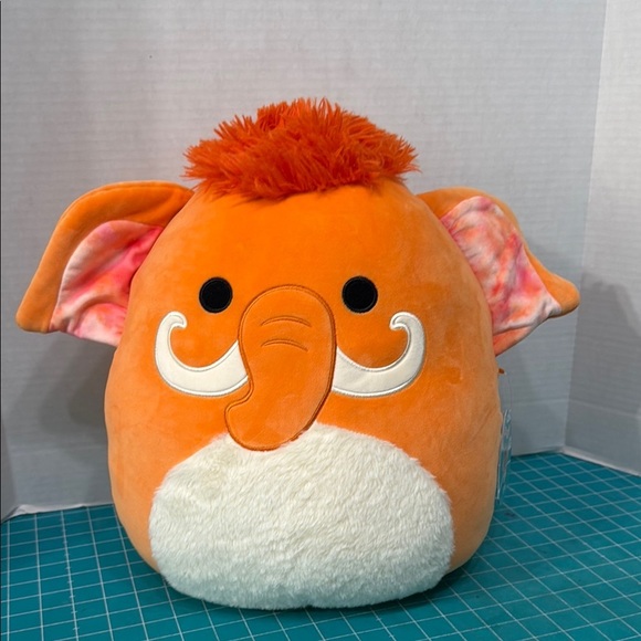 Original Squishmellows Orange Wilbie-  Wolly Mammoth Plush Stuffy Toy 16 inches - Picture 1 of 7